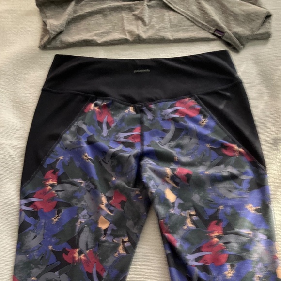 Patagonia yoga 2-Piece set Tshirt + Crops - Picture 9 of 12